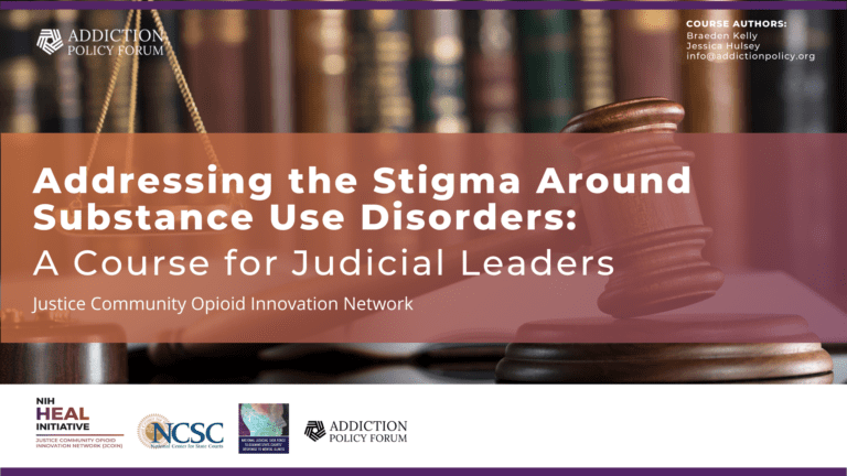 Addressing The Stigma Around Substance Use Disorder A Course For